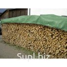 Тент тарпаулин с люверсами зелёный/серебристый 120г/м2 4×6м
