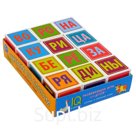Кубики «Читаем по слогам», 12 штук, в поддончике
