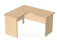 Corner table (ergonomic)
