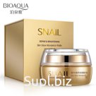 BIOAQUA, Увлажняющий, восстанавливающий крем для лица, Snail Repair &amp; Brightening, 50г
