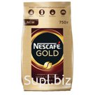 Кофе молотый в растворимом NESCAFE (Нескафе) «Gold», сублимированный, 750 г, мягкая упаковка, 12146905