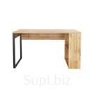 Стол письменный «Лофт» DQ MADRID М – 6, 1200×600×775 мм, цвет чёрный муар/цвет дуб табачный