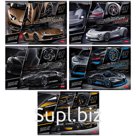 Альбом для рисования 40л., А4, на скрепке Hatber "SuperCarsWorld", матовая ламинация, 3D фольга