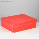 Упаковка на 12 капкейков, красная, 32 х 25,5 х 10 см