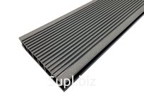 Террасная доска Deckron (Декрон) Classic, производство Россия, 153*28*6000мм, серый, П7