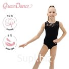 Купальник для гимнастики и танцев Grace Dance, р. 32, цвет чёрный