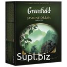 Чай GREENFIELD (Гринфилд) «Jasmine Dream» («Жасминовый сон»), зеленый с жасмином, 100 пакетиков в конвертах по 2 г