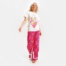 Пижама женская (футболка и брюки) KAFTAN "Girl" размер 52-54
