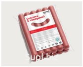 Сосиски в вакуумной упаковке с говядиной 100г/80г.