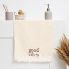 Полотенце махровое «Этель» Good vibes, 35×50 см, хлопок 100%