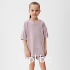 Костюм детский (футболка, шорты) KAFTAN Plushy, размер 30 (98-104 см), лиловый