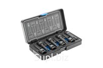 HOEGERT Торцевые головки, ударные Torx,  8 шт.: T30, T40, T45, T50, T55, T60, T70, T80, 1/2", CrMo