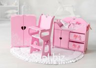 Multifunctional complex with bed linen, soft baskets (set "Diamond princess" pink) Article: 72319