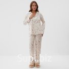 Пижама женская (рубашка и брюки) KAFTAN Spring р. 40-42