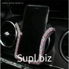 Держатель для телефона, в дефлектор, со стразами