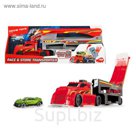 Игрушка «Автовоз», 4 уровня, грузовик и одна машинка, цвет красный, 44,5