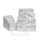 Подарочная коробка-матрешка Премиум "Книга на ленте" из переплетного картона