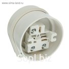 Разъем РШ-ВШ, 32 А, 220 В, белый, 32-002