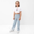 Джинсы для девочки KAFTAN, размер 34 (122-128 см), голубые