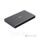 Gembird EE2-U3S-55 Внешний корпус 2.5&quot; чёрный, USB 3.0, SATA, до 2 Тб, алюминий