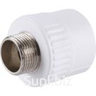 Муфта комбинированная Kalde, полипропиленовая, d=32 мм x 3/4", наружная резьба