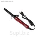 Плойка для волос LuazON LF-26, d=19 мм, алюминиевое покрытие, красная