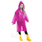 Дождевик детский на кнопках, однотонный без рюкзака Артикул: RA-832