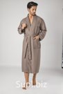 12680 Халат мужской Nysa Bamboo Pike 4XL беж