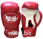 Перчатки боксерские REALSPORT 10 унций, красный