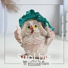 Фигурка гипс «Сова в панаме», бежевая, 12×6×6 см