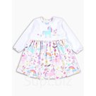 Платье с длинным рукавом «Единорожка», рост 80 см