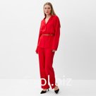 Костюм женский (рубашка , брюки) MINAKU:Casual Collection цвет красный, размер 48