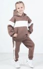 Костюм Сашка оверсайз, цвет Коричневый/Экрю Артикул: 39210943фу134