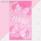 Полотенце махровое "Минни Маус", 70х130 см, 100% хлопок, 420гр/м2