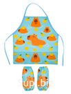 Set "Capybaras on the water" (apron + armbands), size 104-116, (50 pcs) art. 77183, PE Article: 77183_conclusion