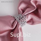Кольцо для платка "Корона", цвет белый в серебре