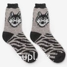 Носки мужские шерстяные «Сибирский волк», серая, размер 25