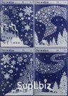 Window sticker 41x29cm Winter in assortment