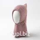 Шапка-шлем детская «Крошка Я», размер 42-44 (6-9 мес.), пудровая