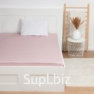 Простыня на резинке 2-спальная «Этель» Pink rose, 180×200+25 см, мако-сатин