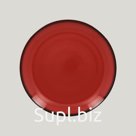 Тарелка круглая RAK Porcelain LEA Red 24 см (красный цвет)