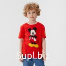 Футболка детская Mickey Микки Маус, рост 110-116, красный