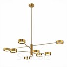 Светильник потолочный St Luce. SL6504.302.08. Vico. 8х5 Вт, LED, 3000K, 2056 Lm, 120х120х106 см, цвет латунь