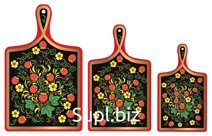 Набор из 3 разделочных досок в народном стиле