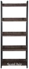 Стеллаж на металлокаркасе Brabix LOFT SH-003 (ш600*г350*в1500 мм), 5 полок, цвет морёный дуб, 641234