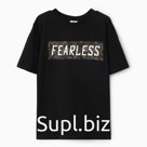 Футболка мужская FEARLESS, чёрная, размер 48
