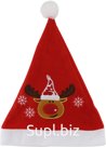 New Year's hat Christmas deer, with embroidery Size: 56 Color: red