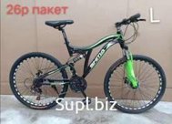 Велосипед SHMA Диски 26 радиус Черный-зеленый