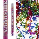 Хлопушка пневматическая "Праздничный фейерверк"серпантин фольга,ассорти,металлик,(24/60)