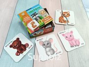 Картинки-половинки "Зверята"